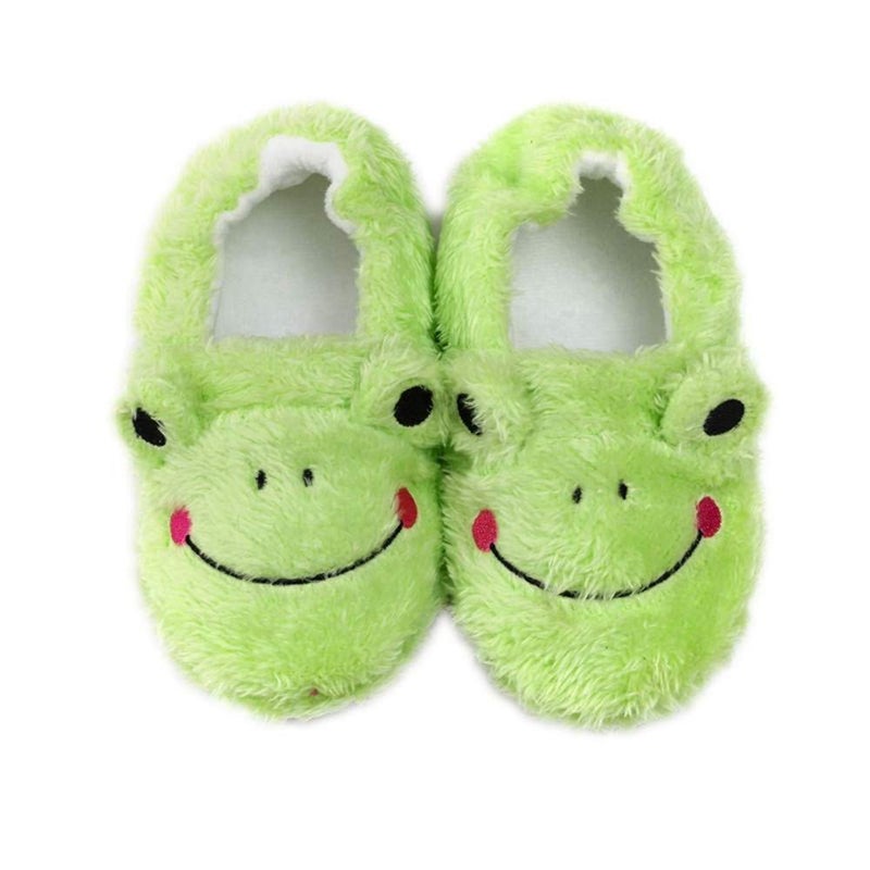 Csfry Toddler Boys' Frog Warm Slippers,US11-12 - Image 1
